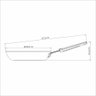 Frigideira Tramontina Profissional 25cm - 2,0l - Antiaderente Starflon Premium - Grossa e Forte - 2