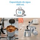 Ver imagem 3 de Cafeteira Italiana 12 Xícaras Café Manual Dispensa Filtro