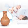 Umidificador Aromatizador Ar Vaso Ultrassonico Difusor Aroma Purifica Ambiente Decora Madeira Led 7  - 2