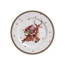 Ver imagem 1 de JOGO C/6 PRATO SOBREMESA FATHER CHRISTMAS B ALLEANZA 1°LINHA