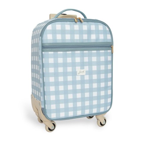 Lançamento Mala de Rodinha Bordo Vichy Azul Just Baby Mala de Rodinhas Bordo