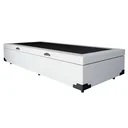 Ver imagem 2 de Cama Box Baú Branco Solteiro Colchão Mola Ensacada + 61x88x188