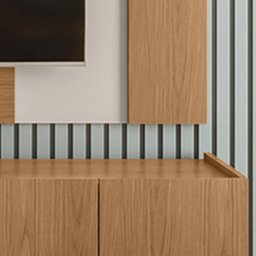 Painel para Tv Leme com Rack Brazos - Colibri Móveis - Freijó/off White - 8