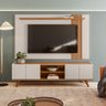 Painel para Tv Leme com Rack Brazos - Colibri Móveis - Freijó/off White - 2