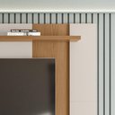 Ver imagem 5 de Painel para TV Leme até 65 Extensivo com Rack Brazos Off White Matte/Freijó Colibri Decor