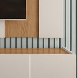 Painel para Tv Leme com Rack Brazos - Colibri Móveis - Freijó/off White - 7
