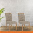 Ver imagem 5 de Cadeira para Mesa de Jantar Jogo de 2 Cadeiras Mdf Juliana Wood Cimol Madeira/bege