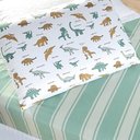 Ver imagem 3 de Jogo de Cama Lençol Lutti Solteiro Infantil 200 Fios Estampado 2 Peças Dinossauro Verde - 100% Polié