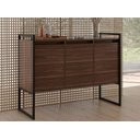 Ver imagem 4 de Balcão Buffet Aparador Industrial 3 Portas - Marrom Affara