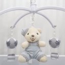 Ver imagem 4 de Mobile para Berço Musical Giratório Urso Balão Cinza