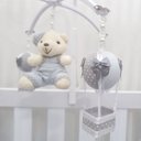Ver imagem 3 de Mobile para Berço Musical Giratório Urso Balão Cinza