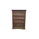 Ver imagem 1 de Cômoda Cancun 4 Gavetas Cera Castanho