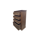 Ver imagem 4 de Cômoda Cancun 4 Gavetas Cera Castanho