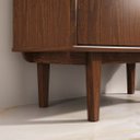 Ver imagem 5 de Organizador Vertical Escritório 2 Portas 6 Nichos Madeira Castanho Simona Idimex