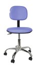 Ver imagem 2 de Cadeira Secretaria Giratoria Bolt Cr - Couro Sintetico Corano - Azul Claro
