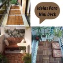 Ver imagem 4 de 12 Placas Mini Decks 20x20 Area Externa de Madeira Garapeira
