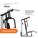 Ver imagem 5 de Estação de Musculação Athletic Force com 45kg de Peso Suporta 120kg Residencial Treino em Casa