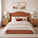 Ver imagem 1 de Cabeceira Cama Box Casal Queen 160cm Zoe Estofada Boucle Moderna