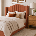 Ver imagem 3 de Cabeceira Cama Box Casal Queen 160cm Zoe Estofada Boucle Moderna