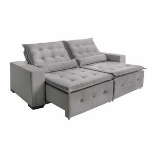 Sofá Spazzio 3 Lugares 1,80cm Retrátil e Reclinável - de Casa Décor e Estofados.