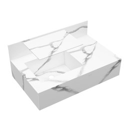Bancada em Porcelanato 80cm com Cuba Esculpida Max - 5