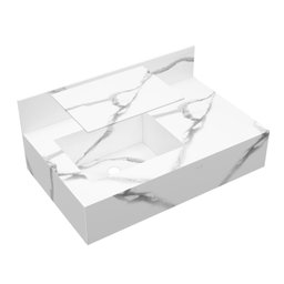 Bancada em Porcelanato 80cm com Cuba Esculpida Max - 5