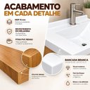 Ver imagem 3 de Gabinete p/ Banheiro Londres 66cm c/ Gavetas e Porta Armário Freijó