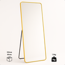 Ver mais imagens de Espelho Grande Retangular Corpo Inteiro com Moldura em Metal 150 X 60 Cm