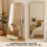 Espelho Grande Retangular Corpo Inteiro com Moldura em Metal 150 X 60 Cm - 4