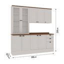Ver imagem 3 de Armário de Cozinha Genialflex Iluminata 3 Peças Branco Ébano