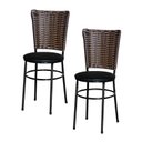 Ver imagem 1 de 2 Cadeiras para Mesa Preta Hawai Avelã:preto