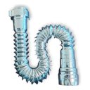 Ver imagem 3 de Sifão Universal Flexível Cromado Lavatório Tanque Pia Astra Cor Prateado