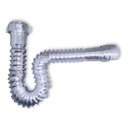 Ver imagem 2 de Sifão Universal Flexível Cromado Lavatório Tanque Pia Astra Cor Prateado