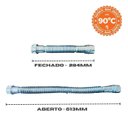 Ver imagem 6 de Sifão Universal Flexível Cromado Lavatório Tanque Pia Astra Cor Prateado