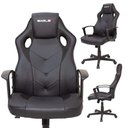 Ver imagem 2 de Cadeira Gamer Escritório Diretor Sistema Relax 150 Kgs Preta