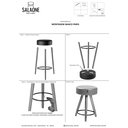 Ver imagem 7 de Puff Banco Decorativo Sala Recepção Paris Courissimo Amarula - Salaone Decor