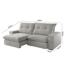 Ver imagem 6 de Sofá Athenas Linho 02 Módulos 90 Cm B25cm Meu Sofá Online
