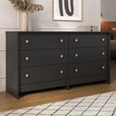 Ver imagem 7 de Cômoda 136cm com 6 Gavetas Flex Multimóveis Preto