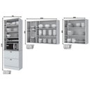 Ver imagem 3 de Kit de Cozinha Completa 3 Peças Americana (2 Armários + 1 Paneleiro) Cpt12 Branco - Henn
