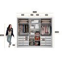 Ver imagem 6 de Guarda Roupa Casal 6 Portas 8 Gavetas - Himalaia-branco - Móveis Novo Horizonte