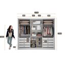 Ver imagem 5 de Guarda Roupa Casal 6 Portas 8 Gavetas - Himalaia-branco - Móveis Novo Horizonte