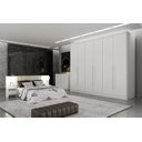 Ver imagem 2 de Guarda Roupa Casal 6 Portas 8 Gavetas - Himalaia-branco - Móveis Novo Horizonte