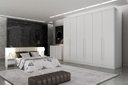 Ver imagem 2 de Guarda Roupa Casal 6 Portas 8 Gavetas - Himalaia-branco - Móveis Novo Horizonte