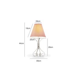 Abajur De Chão Decoração De Luxo Cupula De Tecido:Branco - 3