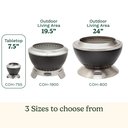 Ver imagem 3 de Cuisinart Fire Pit de Mesa 7.5" Cleanburn Smokeless com Base Removível