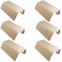 Ver imagem 1 de Kit 6 Puxadores Alça de Sobrepor Dourado para Móvel Armários e Gavetas Pv22 80