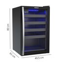 Ver imagem 4 de Adega Piubella 100 para 24 Garrafas 82 Litros Preto 220v - Venax