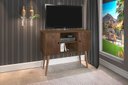 Ver imagem 1 de Rack / Bancada Vie Modelo Retrô para Tv até 40'' 2 Portas Cor Canela Romar