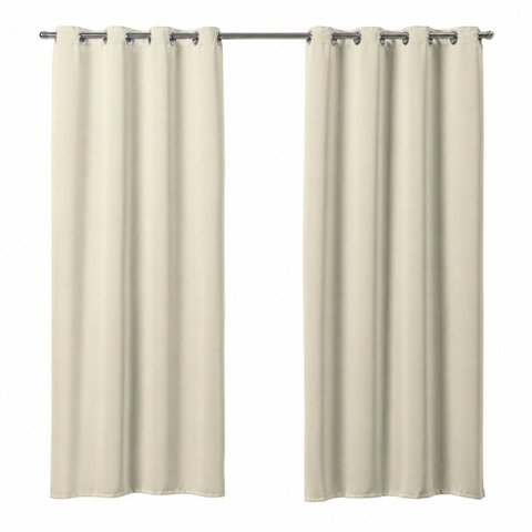 Cortina Basic Blackout 2,20 x 1,30 m para Varão Simples 1: Palha