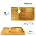 Ver imagem 5 de Petisqueira Madeira C/ Suporte P/ Taça 2 Unid